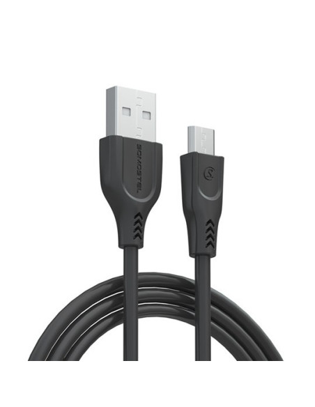 Somostel Kabel Usb Micro 3.1A Czarny 3100Mah Quick Charger Qc 3.0 1.2M Powerline Sms-Bt01 Black