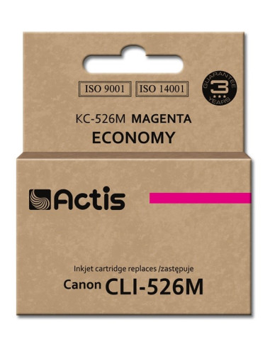 Actis Kc-526M Tusz (Zamiennik Canon Cli-526M  Standard  10 Ml  Czerwony)