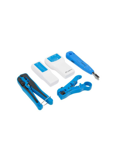 Lanberg Nt-0302 Zaciskarka Kablowa Zestaw Narzędzi Wielobarwny