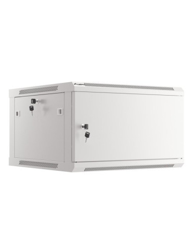 Lanberg Szafa Wisząca Rack 19" 6U 600X600 Drzwi Metalowe Szara (Flat Pack) Wf01-6606-00S
