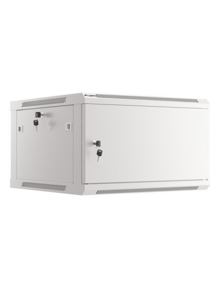 Lanberg Szafa Wisząca Rack 19" 6U 600X600 Drzwi Metalowe Szara (Flat Pack) Wf01-6606-00S