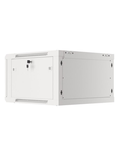 Lanberg Szafa Wisząca Rack 19" 6U 600X600 Drzwi Metalowe Szara (Flat Pack) Wf01-6606-00S