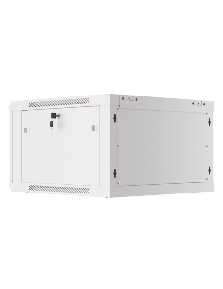 Lanberg Szafa Wisząca Rack 19" 6U 600X600 Drzwi Metalowe Szara (Flat Pack) Wf01-6606-00S