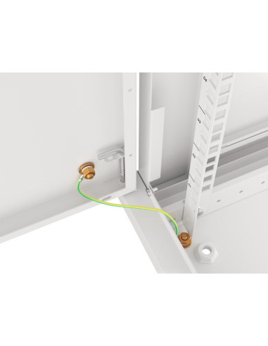 Lanberg Szafa Wisząca Rack 19" 6U 600X600 Drzwi Metalowe Szara (Flat Pack) Wf01-6606-00S