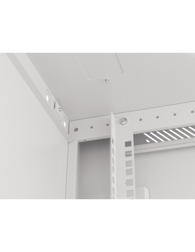 Lanberg Szafa Wisząca Rack 19" 6U 600X600 Drzwi Metalowe Szara (Flat Pack) Wf01-6606-00S