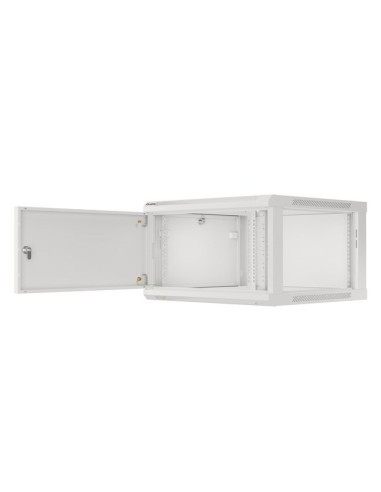 Lanberg Szafa Wisząca Rack 19" 6U 600X600 Drzwi Metalowe Szara (Flat Pack) Wf01-6606-00S