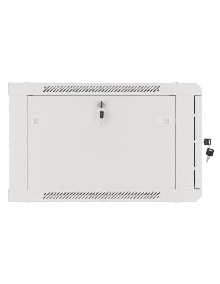 Lanberg Szafa Wisząca Rack 19" 6U 600X600 Drzwi Metalowe Szara (Flat Pack) Wf01-6606-00S