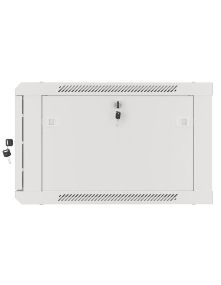 Lanberg Szafa Wisząca Rack 19" 6U 600X600 Drzwi Metalowe Szara (Flat Pack) Wf01-6606-00S