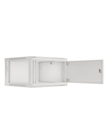 Lanberg Szafa Wisząca Rack 19" 6U 600X600 Drzwi Metalowe Szara (Flat Pack) Wf01-6606-00S