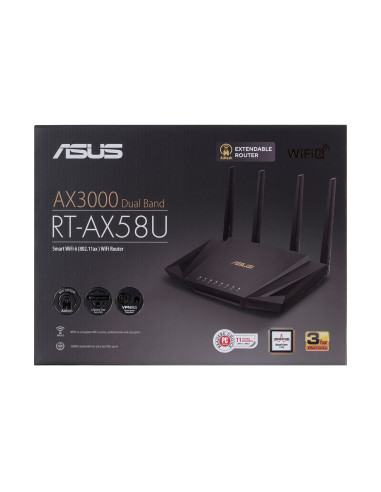 Asus-Rt-Ax58U Ax3000 Dual-Band Wi-Fi Router