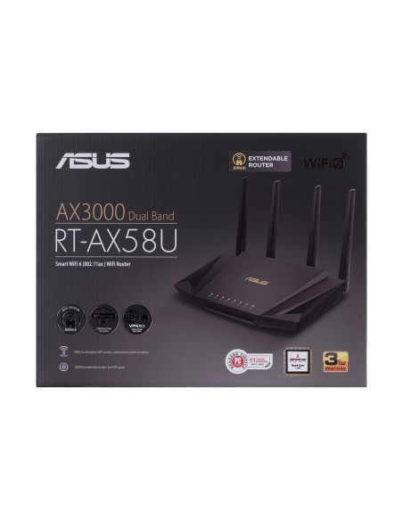 Asus-Rt-Ax58U Ax3000 Dual-Band Wi-Fi Router