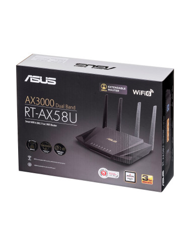 Asus-Rt-Ax58U Ax3000 Dual-Band Wi-Fi Router
