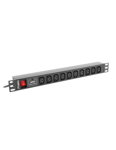 Lanberg Listwa Zasilająca Rack Pdu (1U,10A,7X Iec C13,2M)