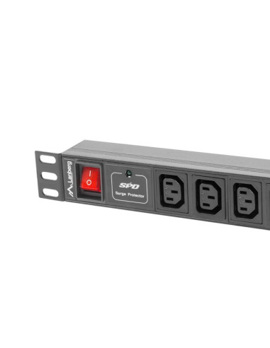 Lanberg Listwa Zasilająca Rack Pdu (1U,10A,7X Iec C13,2M)