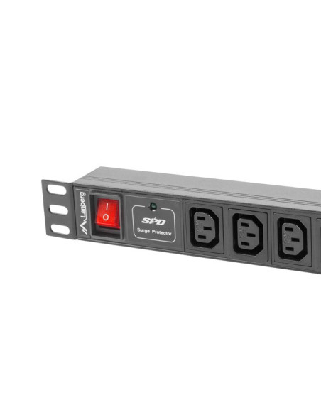 Lanberg Listwa Zasilająca Rack Pdu (1U,10A,7X Iec C13,2M)
