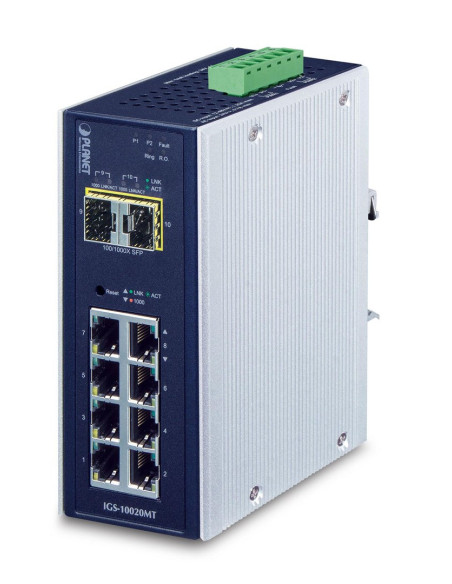Planet Igs-10020Mt Łącza Sieciowe Zarządzany L2+ Gigabit Ethernet (10/100/1000) Czarny