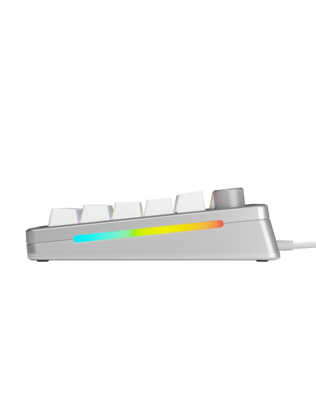 Klawiatura Gamingowa Glorious Gmmk 3 Pro He 75% Custom Gaming-Tastatur - Pre-Built, Fox He Switches, Silber