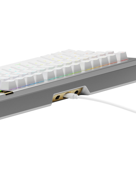 Klawiatura Gamingowa Glorious Gmmk 3 Pro He 75% Custom Gaming-Tastatur - Pre-Built, Fox He Switches, Silber