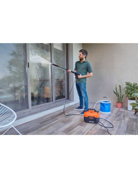Black & Decker Bepw1300H-Qs Podkładka Ciśnieniowa Kompaktowy Prąd Elektryczny 312 L/H Pomarańczowy