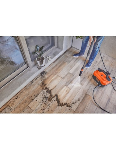 Black & Decker Bepw1300H-Qs Podkładka Ciśnieniowa Kompaktowy Prąd Elektryczny 312 L/H Pomarańczowy