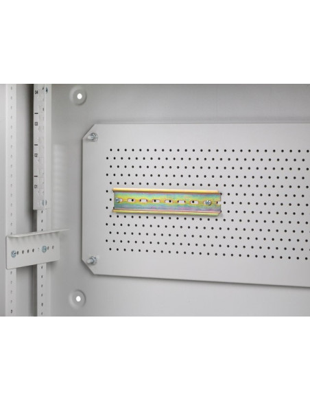 Szafa Instalacyjna Lanberg Rack Wisząca 19" 4U+3U 540X200 Niskoprofilowa Szara (Złożona)