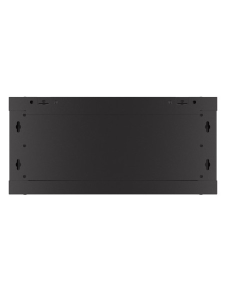 Szafa Instalacyjna Rack Wisząca 19" 4U 600X450 Czarna Drzwi Perforowane Lanberg (Flat Pack)