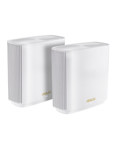 Asus Zenwifi Ax (Xt9) Ax7800 2Er Set Weiß Tri-Band (2.4 Ghz/5 Ghz/5 Ghz) Wi-Fi 6 (802.11Ax) Biały 4 Wewnętrzne