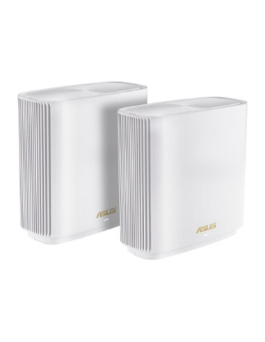 Asus Zenwifi Ax (Xt9) Ax7800 2Er Set Weiß Tri-Band (2.4 Ghz/5 Ghz/5 Ghz) Wi-Fi 6 (802.11Ax) Biały 4 Wewnętrzne