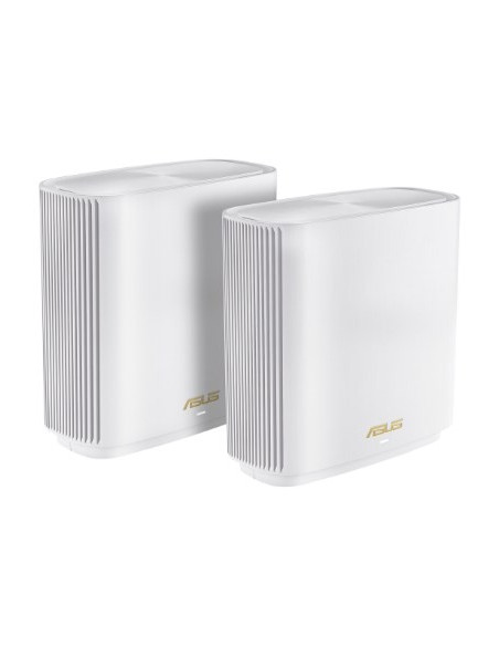 Asus Zenwifi Ax (Xt9) Ax7800 2Er Set Weiß Tri-Band (2.4 Ghz/5 Ghz/5 Ghz) Wi-Fi 6 (802.11Ax) Biały 4 Wewnętrzne