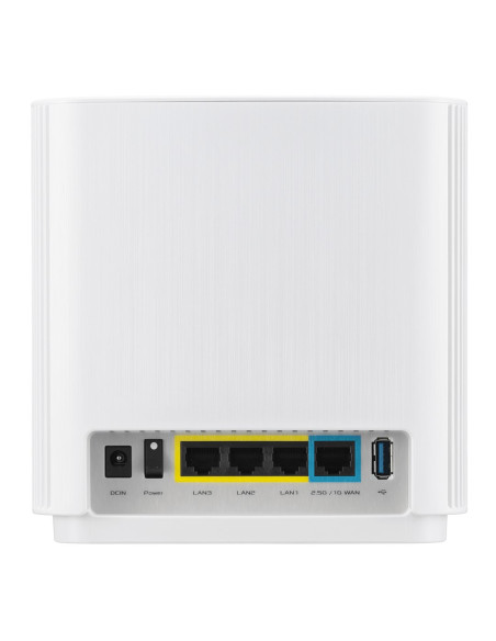 Asus Zenwifi Ax (Xt9) Ax7800 2Er Set Weiß Tri-Band (2.4 Ghz/5 Ghz/5 Ghz) Wi-Fi 6 (802.11Ax) Biały 4 Wewnętrzne