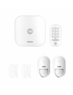 Yale Zestaw Startowy Inteligentnego Alarmu 5 Elementów - Centralka, Klawiatura, Pilot, Czujnik Ruchu, Czujnik Okno/Drzwi