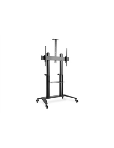 Stojak Mobilny Pojedynczy Z Półką I Uchwytem Na Kamerę 1Xlcd Max. 120" Max. 140Kg