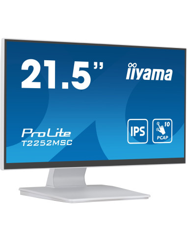 Monitor T2252Msc-W2 21.5 Cali Biały Dotykowy Z Powłoką Antyodciskową