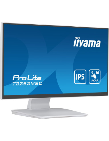 Monitor T2252Msc-W2 21.5 Cali Biały Dotykowy Z Powłoką Antyodciskową