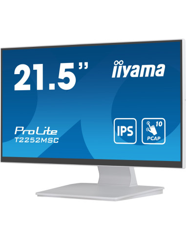 Monitor T2252Msc-W2 21.5 Cali Biały Dotykowy Z Powłoką Antyodciskową
