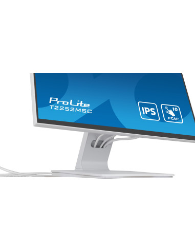 Monitor T2252Msc-W2 21.5 Cali Biały Dotykowy Z Powłoką Antyodciskową