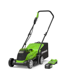 24V Kosiarka 33 Cm Greenworks Gd24Lm33K4 - Zestaw Ładowarka + Akumulator 4Ah - 2516107Ub