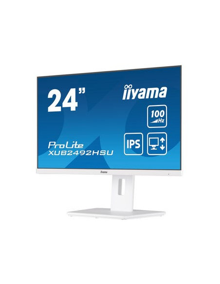 Iiyama Xub2492Hsu-W6 Monitor Komputerowy 60,5 Cm (23.8") 1920 X 1080 Px Full Hd Led Biały
