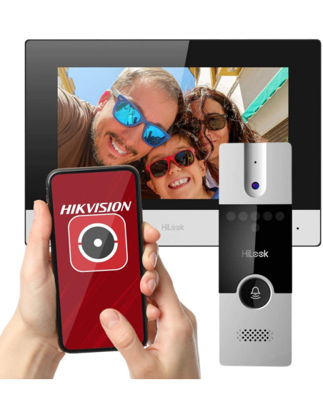 Wideodomofon Hilook Hd-Vis-04 7” Ekran Lcd Tft 1024X600Px Wifi Czarny, Srebrny