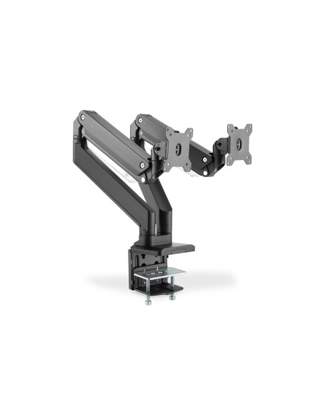 Ramię Biurkowe Podwójne Z Zaciskiem 2Xlcd Z Sprężyną Gazową Max. 2X35" I 15Kg