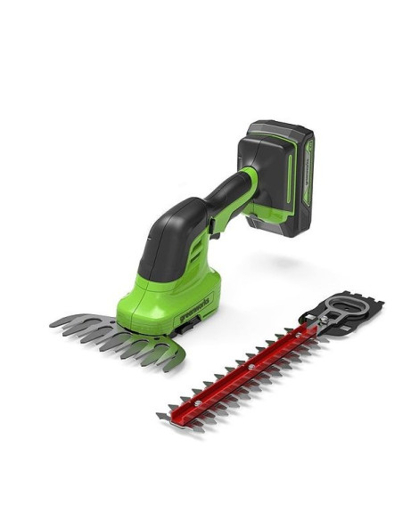 24V Nożyce Do Przycinania Trawy I Żywopłotów Greenworks G24Shtk2 - Zestaw Ładowarka + Akumulator 2Ah - 1600607Va
