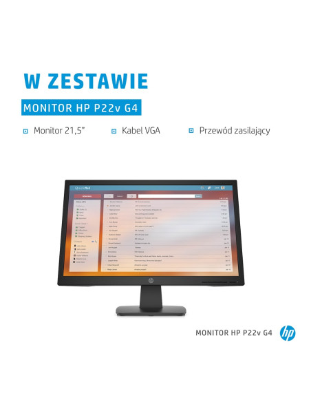 Monitor Hp P22V G4 21,5"Fhd 5Ms 250Nits 60Hz Hdmi