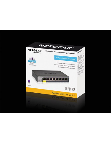 Netgear Gs108Tv3 Zarządzany L2 Gigabit Ethernet (10/100/1000) Szary
