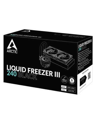 Chłodzenie Wodne Arctic Liquid Freezer Iii 240 A-Rgb All-In-One 12Cm Czarny 1Szt.