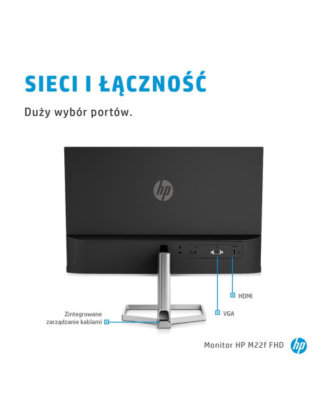 Monitor Hp M22F 21,5"Fhd Ips 5Ms 300Nits 75Hz Vga Hdmi