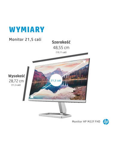 Monitor Hp M22F 21,5"Fhd Ips 5Ms 300Nits 75Hz Vga Hdmi