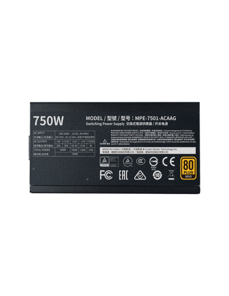Cooler Master Zasilacz Mwe 80+ Gold-V2 750W Modularny Mpe-7501-Afaag-Eu