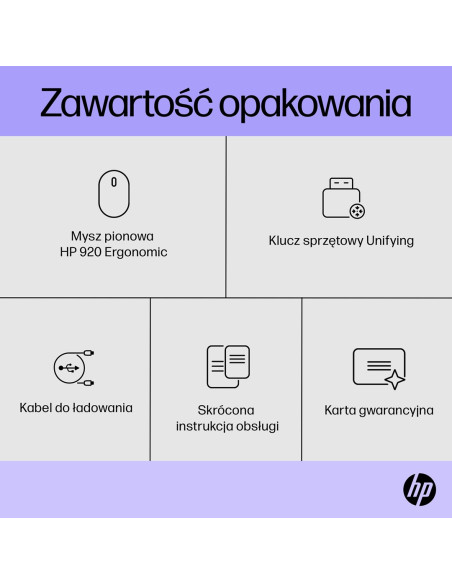 Mysz Hp 920 Ergonomic Vertical Mouse Black Bezprzewodowa Czarna