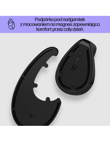 Mysz Hp 920 Ergonomic Vertical Mouse Black Bezprzewodowa Czarna