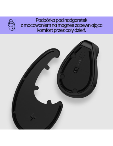 Mysz Hp 920 Ergonomic Vertical Mouse Black Bezprzewodowa Czarna